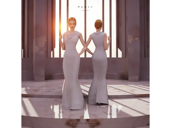 Maxis Match Dress n6 Wedding Collection - The Sims 4 Custom Content