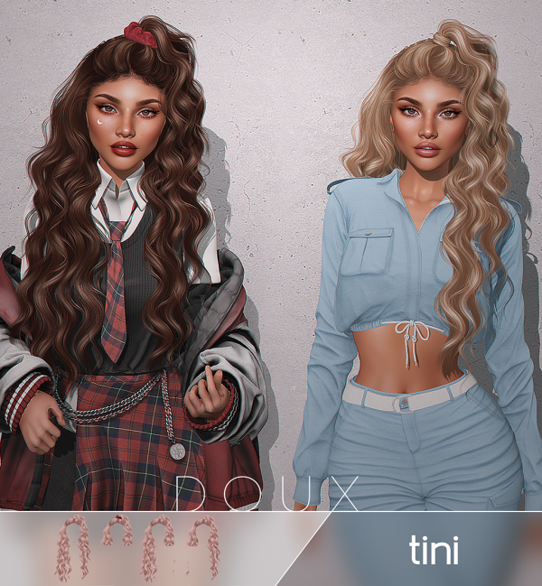 Alpha Doux Tini Hairstyle FREE by douxhair - The Sims 4 custom content