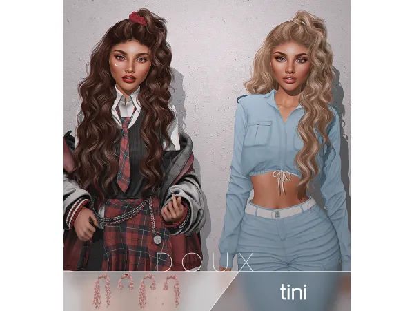 Alpha Doux Tini Hairstyle FREE - The Sims 4 custom content