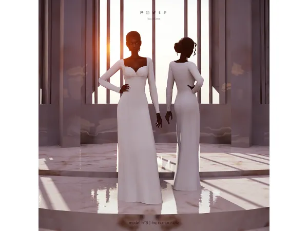 Maxis Match dress nu00ba8 wedding collection - The Sims 4 Custom Content