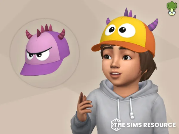 Maxis Match Lil Monster Cap Toddler by kapakijo - The Sims 4 Custom Content