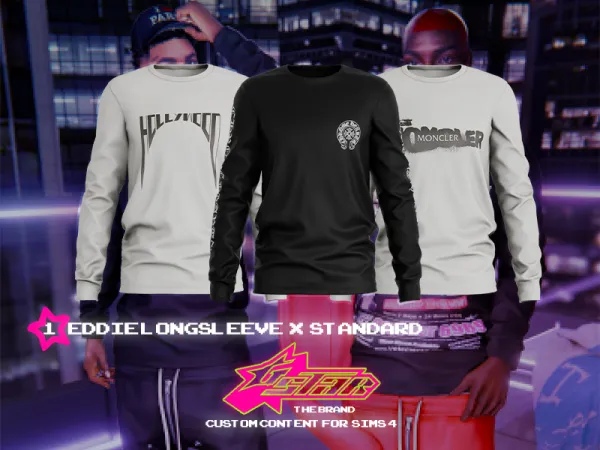 Alpha GSTAR Eddie Longsleeve (Standard Version) - The Sims 4 Custom Content