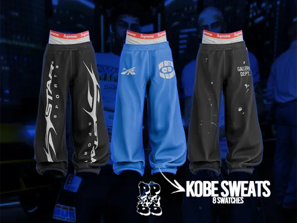 Alpha Kobe Sweats (Standard Version) - The Sims 4 Custom Content
