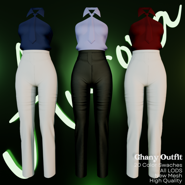Alpha AU_Ghany Outfit by aurorats4 - The Sims 4 Custom Content