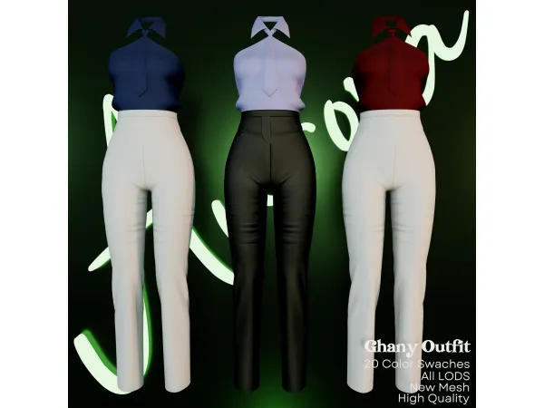 Alpha AU_Ghany Outfit - The Sims 4 Custom Content