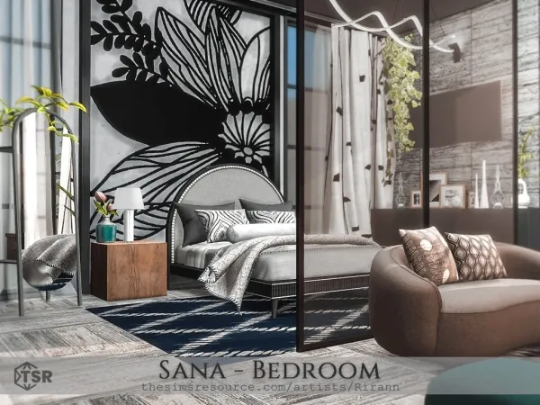 Alpha Sana Bedroom - The Sims 4 Custom Content