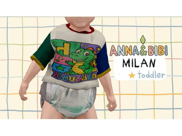 Maxis Match Milan 90s vintage [AnnaBibi] - The Sims 4 Custom Content