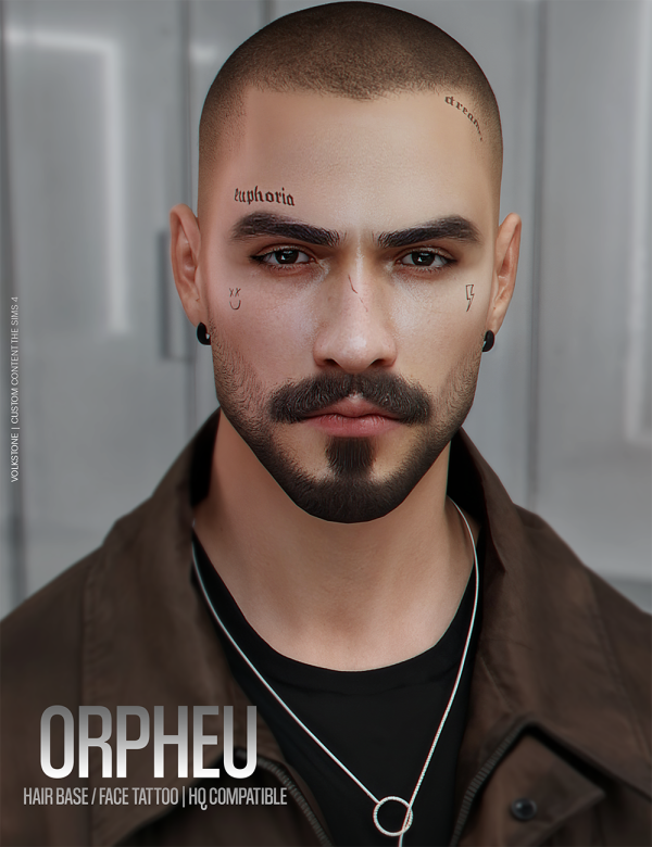 Alpha VOLKS. HAIR BASE N04 [Brown] by volkstonesims - The Sims 4 custom content