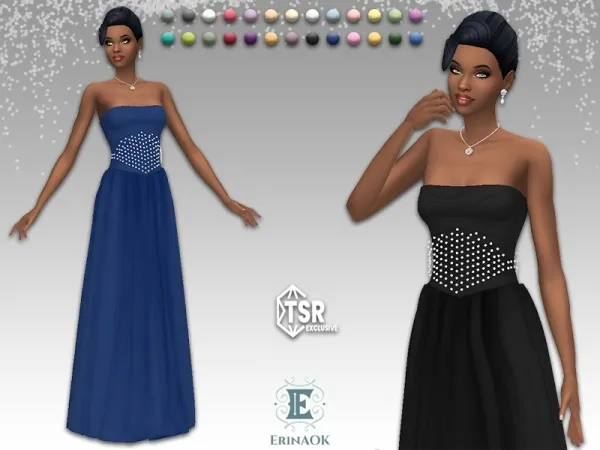 Mix ErinAOK Womens Gown 072325 - The Sims 4 Custom Content