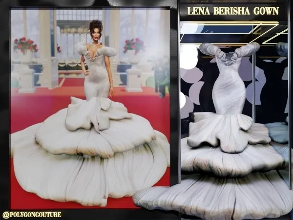 Maxis Match Lena Berisha Gown - The Sims 4 Custom Content