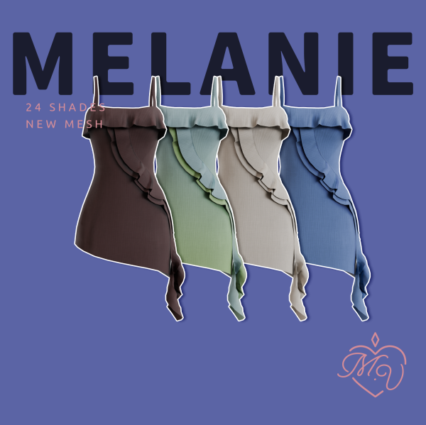 Maxis Match Melanie Dress by simsfinds - The Sims 4 Custom Content