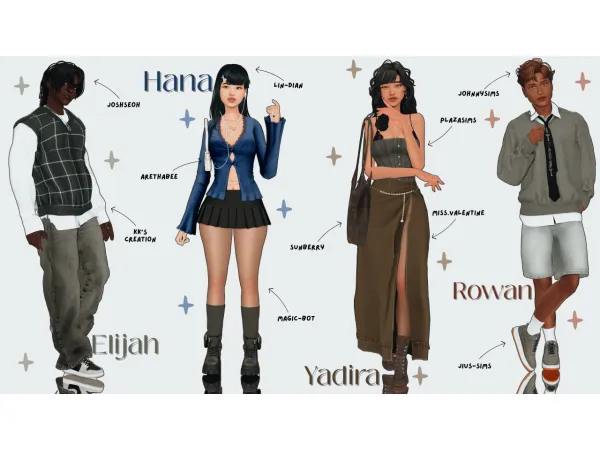 Maxis Match lookbook by luckymikaela - The Sims 4 Custom Content