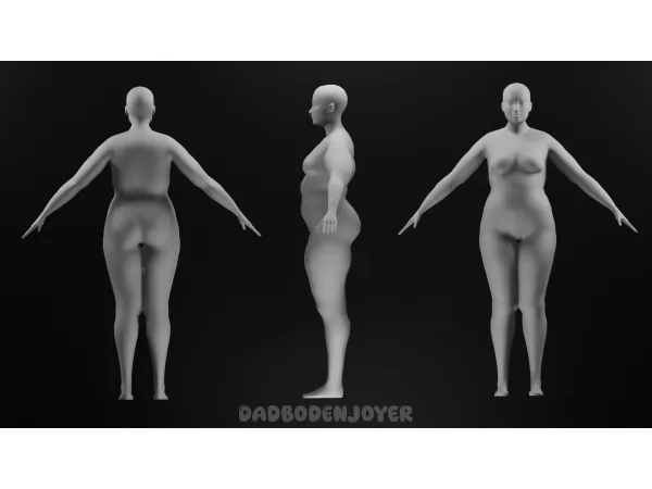 Mix AF Body Preset 1 by dadbodenjoyer - The Sims 4 Custom Content