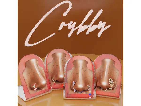 Alpha Nose Set no02 by Cby - The Sims 4 Custom Content