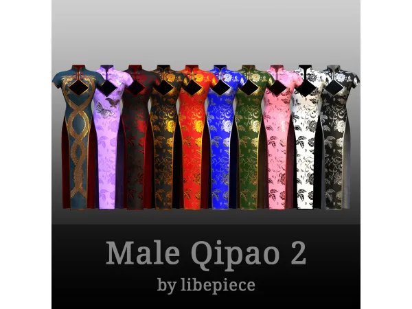 Male Qipao 2 by libepiece