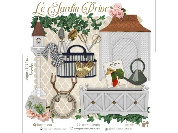 Alpha Le Jardin Prive - The Sims 4 Custom Content