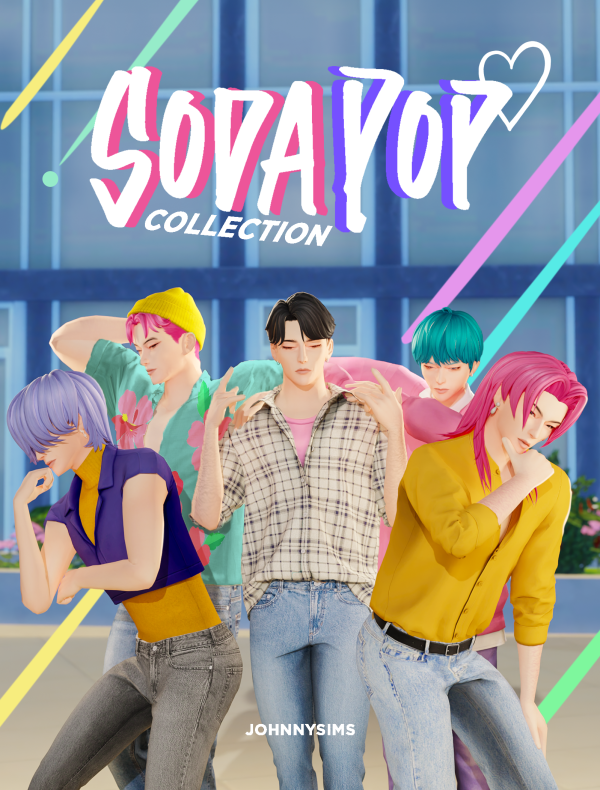 Maxis Match Soda Pop Hair Collection by simsfinds - The Sims 4 Custom Content