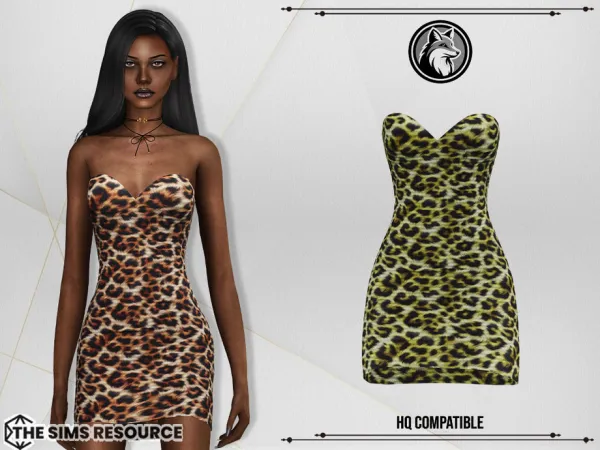 Alpha Deborah Dress by ForLima - The Sims 4 Custom Content