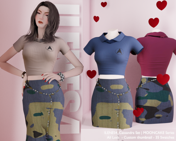 Alpha ILN Cassandra Set by ilenes4 - The Sims 4 Custom Content