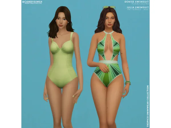 Maxis Match JULIADENISE SWIMSUIT by candysims4 - The Sims 4 Custom Content