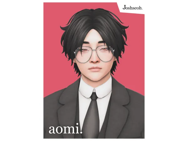 Maxis Match Aomi Hair by jo_se_oh - The Sims 4 Custom Content