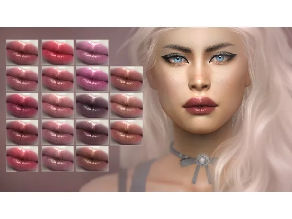 Alpha GLUCO LIPSTICK by Remussirion - The Sims 4 Custom Content