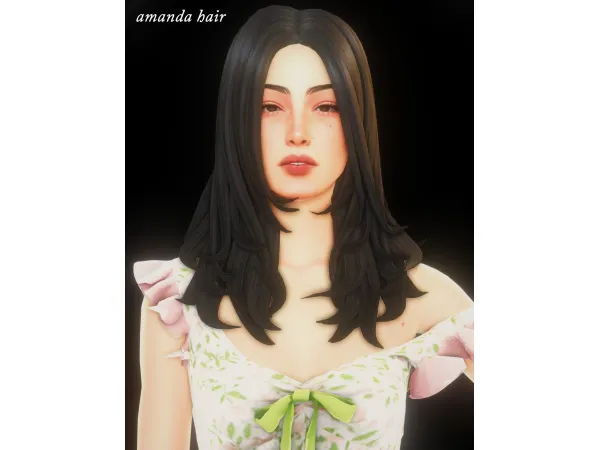 Maxis Match amanda hair sullen apple 11k gift - The Sims 4 Custom Content