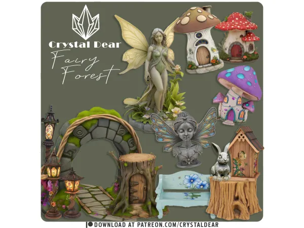 Alpha Fairy Forest by crystaldear - The Sims 4 Custom Content