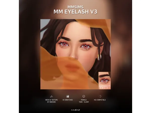 Mix MMSIMS Eyelash Maxis Match v3 by MMSIMS updated - The Sims 4 Custom Content