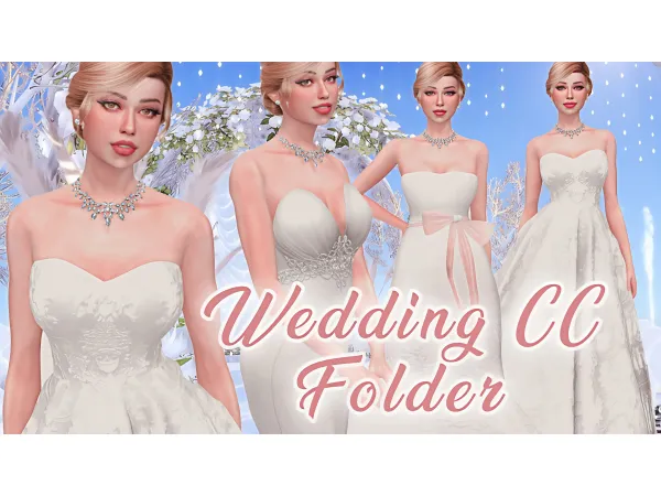 Mix Wedding Folder by yolimi - The Sims 4 Custom Content