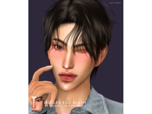 Mix ohmyheart boiled egg blush - The Sims 4 Custom Content