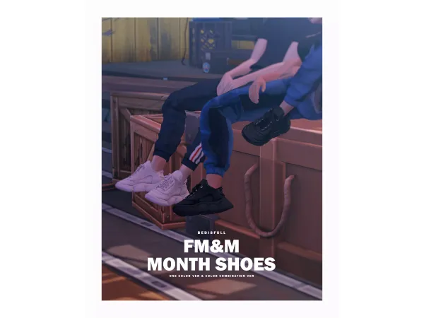 Alpha BED_TS4 FMM month shoes - The Sims 4 Custom Content