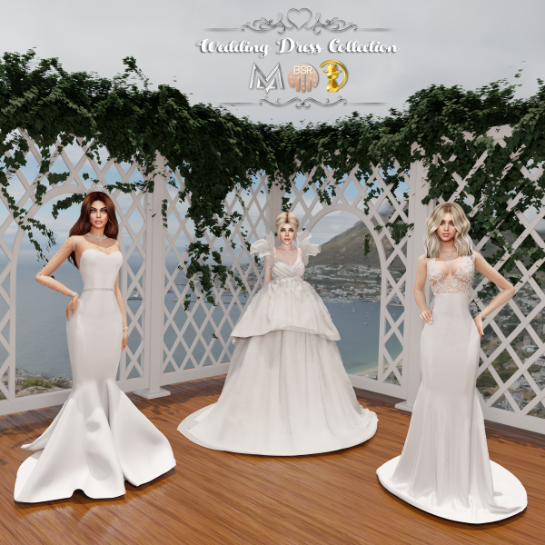 Alpha Wedding Dress Collection S45 S46 (MAY 2) tr by busratr - The Sims 4 Custom Content