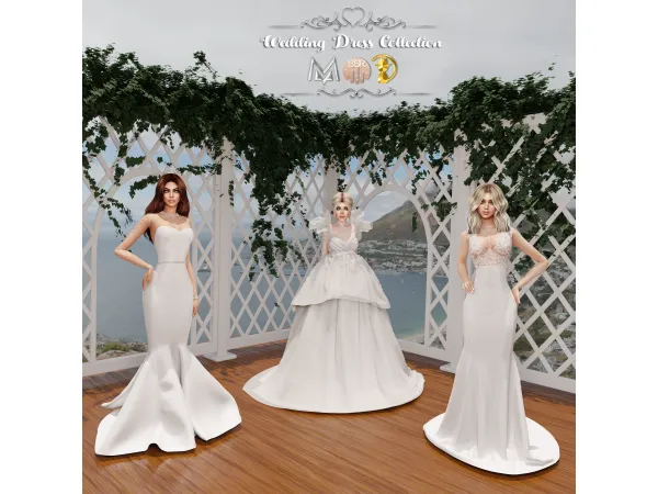 Alpha Wedding Dress Collection S45 S46 (MAY 2) tr by busra - The Sims 4 Custom Content