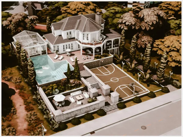 Maxis Match MM Family Mansion 7 by Merin_Martini - The Sims 4 Custom Content