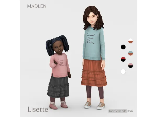 Maxis Match Lisette Outfit by Madlen - The Sims 4 Custom Content