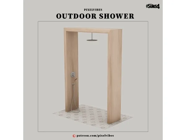 Mix Outdoor Shower - The Sims 4 Custom Content