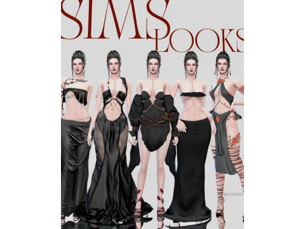 Alpha Ancient Dark Elven Fairy Looks by lilkuddle - The Sims 4 Custom Content