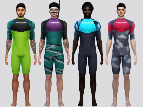 Alpha SCUBA Swimsuit by McLayneSims - The Sims 4 Custom Content