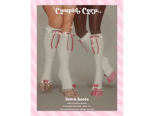 Alpha cuupid corp fawn boots - The Sims 4 Custom Content