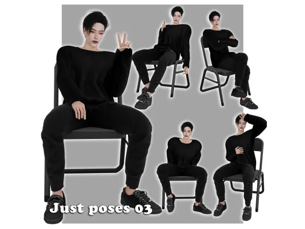 Alpha Just poses 03 and 04 - The Sims 4 Custom Content