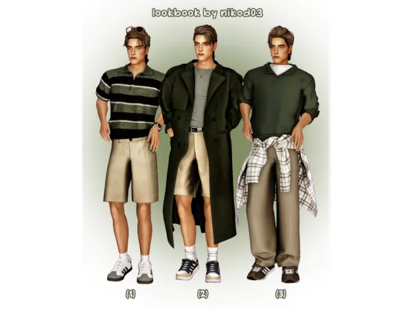 Maxis Match boyfriend material lookbook by nikod03 - The Sims 4 Custom Content