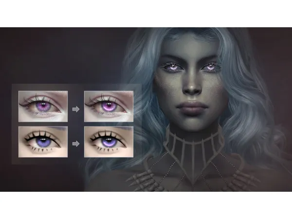 Alpha LUMEN EYE GLOW by Remussirion - The Sims 4 Custom Content