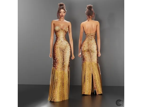 Alpha Floor Sweeping Gown cool_content_star - The Sims 4 Custom Content