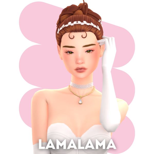 Maxis Match Hair Alyx by lama_lama - The Sims 4 Custom Content