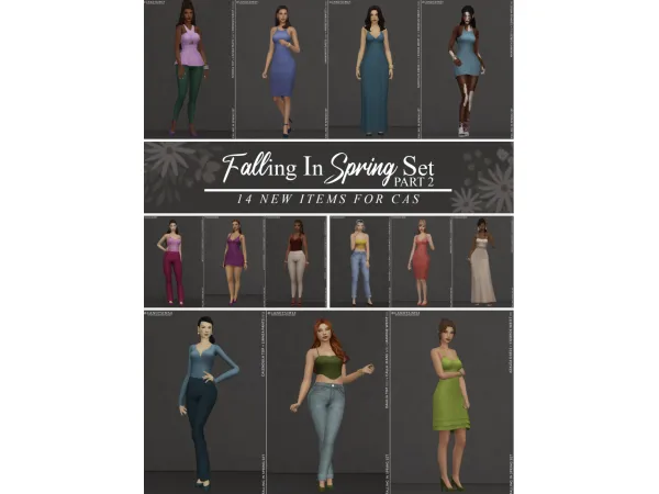 Maxis Match FALLING IN SPRING SET PART 2 - The Sims 4 Custom Content