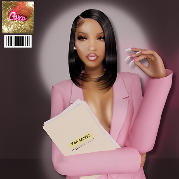 Alpha Chasity Hair by simsfinds - The Sims 4 Custom Content