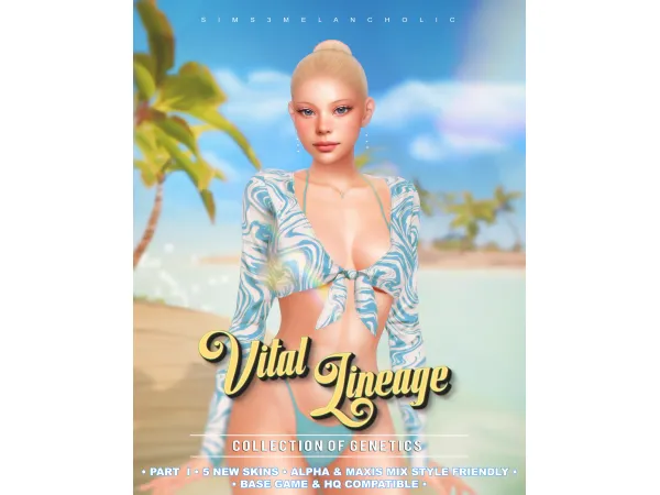 Alpha Vital Lineage collection of genetics by sims3melancholic - The Sims 4 Custom Content
