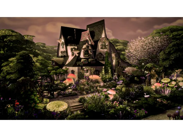 Maxis Match ENCHANTED FAIRY HOUSE by Danuta720 - The Sims 4 Custom Content