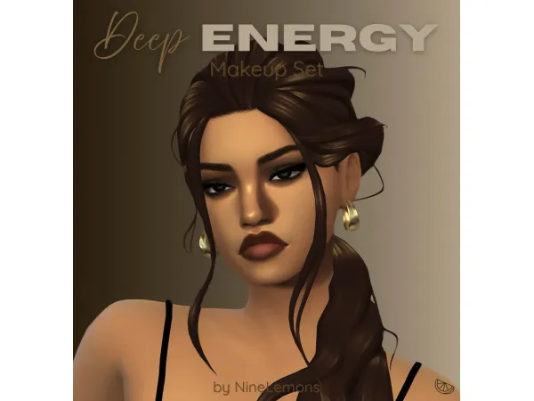 Maxis Match Deep Energy Make up Set by ninelemonscc - The Sims 4 Custom Content